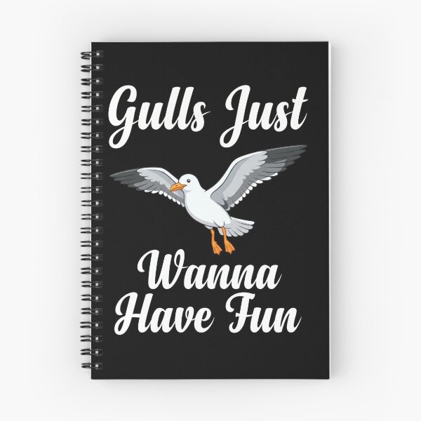 Item preview, Gulls Just Wanna Have Fun Seagull Bird Beach Ocean Humor designed and sold by FormalDehyena.