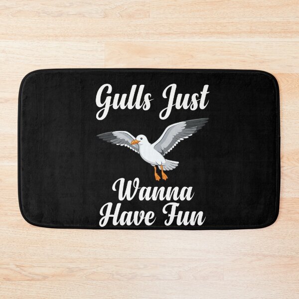 Item preview, Gulls Just Wanna Have Fun Seagull Bird Beach Ocean Humor designed and sold by FormalDehyena.