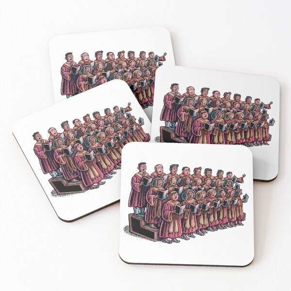Item preview, choir of church singers in red robes designed and sold by LisaHaney.