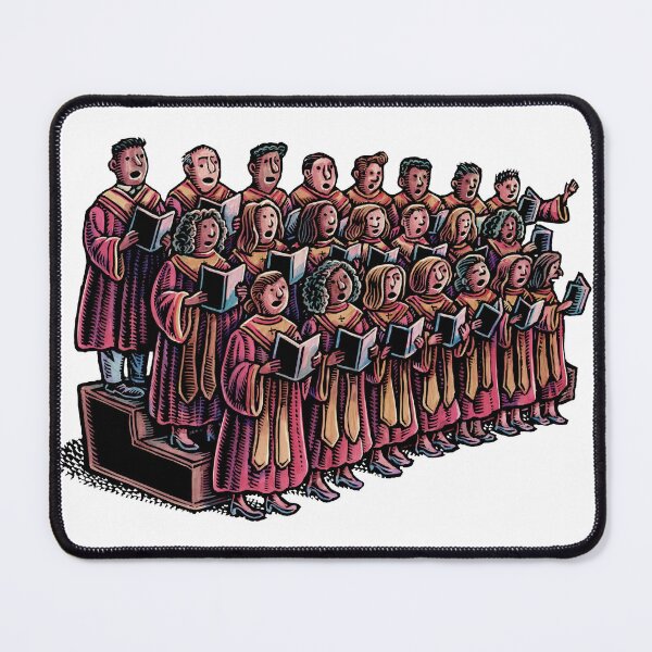 Item preview, choir of church singers in red robes designed and sold by LisaHaney.