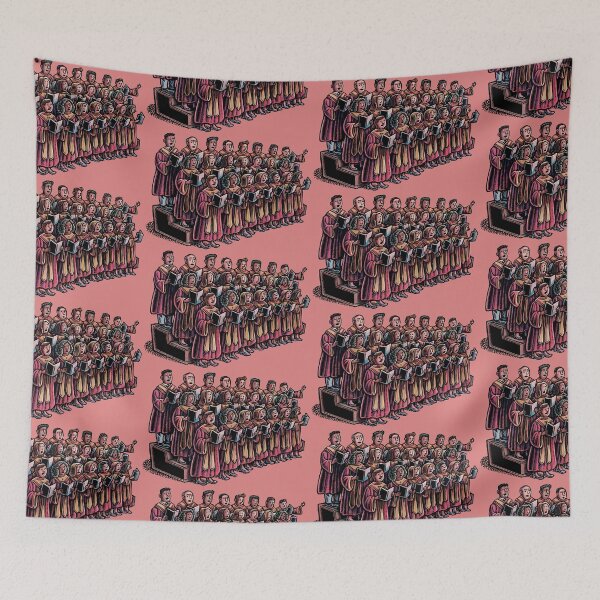 Item preview, choir of church singers in red robes designed and sold by LisaHaney.
