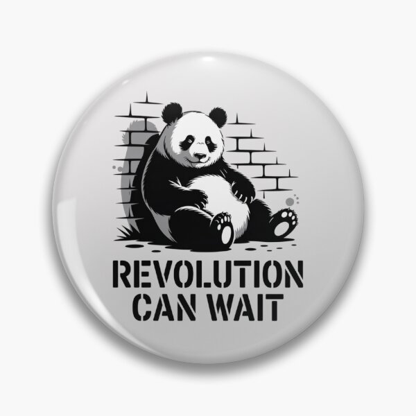 Item preview, LAZY PANDA - REVOLUTION CAN WAIT designed and sold by 123ks.