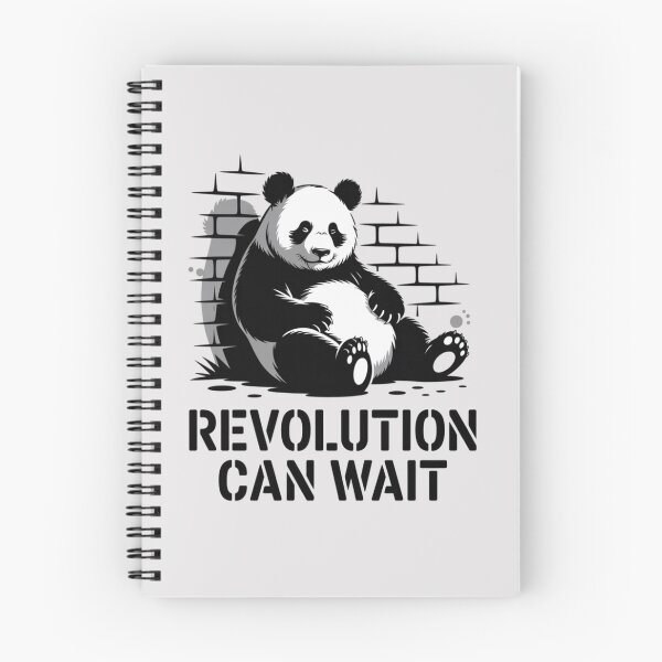 Item preview, LAZY PANDA - REVOLUTION CAN WAIT designed and sold by 123ks.
