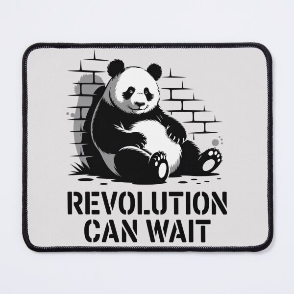 Item preview, LAZY PANDA - REVOLUTION CAN WAIT designed and sold by 123ks.