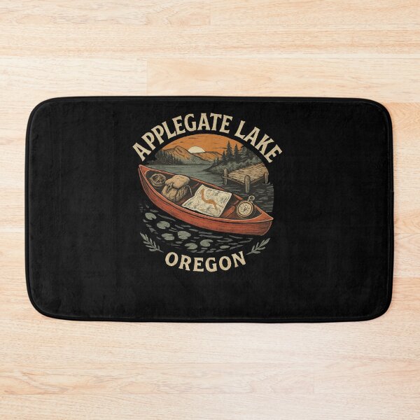 Item preview, Applegate Lake Canoe Sunset Badge designed and sold by SiarheiYur.