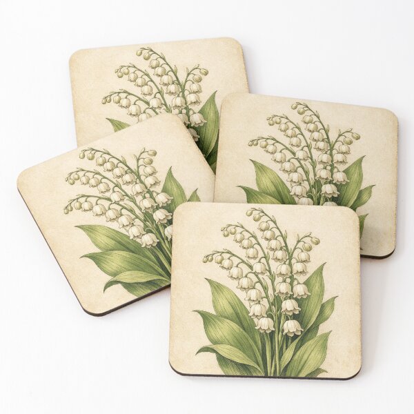 Item preview, Vintage Lily of the Valley Botanical Print - Antique Floral Wall Art designed and sold by Darlin8888.
