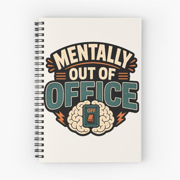 Item preview, Mentally Out of Office designed and sold by Stikaro.