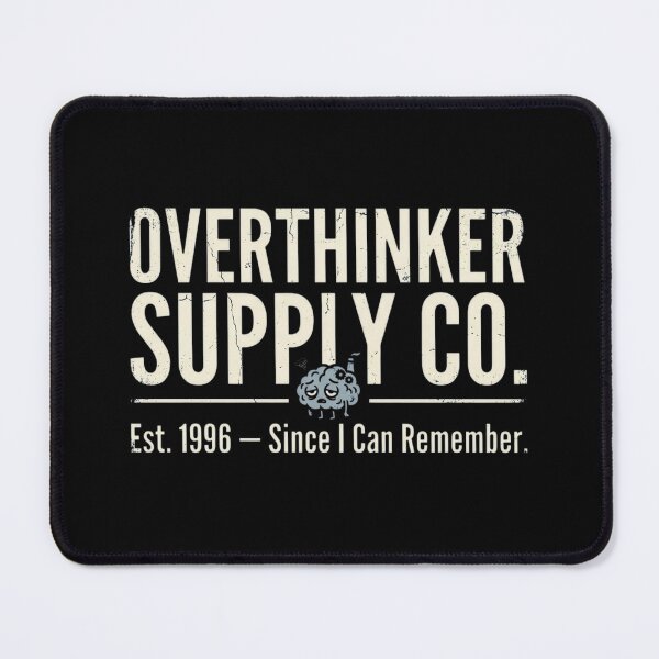 Item preview, Overthinker Humor Retro designed and sold by Emamify.