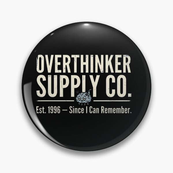 Item preview, Overthinker Humor Retro designed and sold by Emamify.