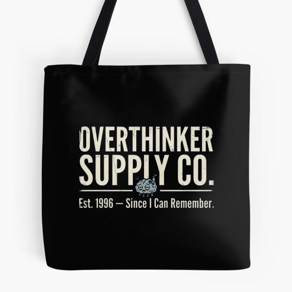 Item preview, Overthinker Humor Retro designed and sold by Emamify.