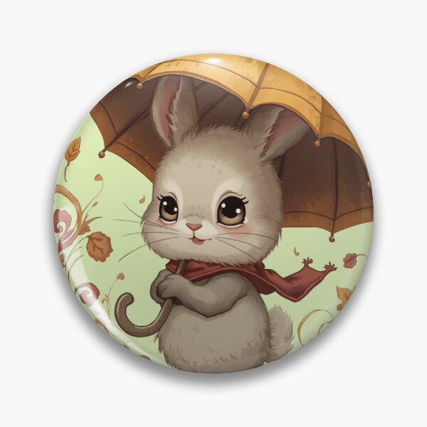 Item preview, Half rabbit, half mouse, with its yellow umbrella designed and sold by Art70shop.