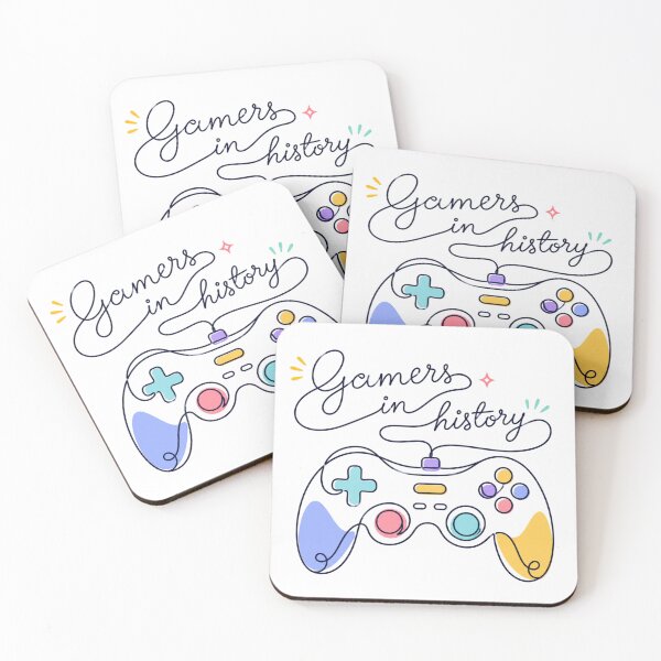 Item preview, Game Controller - Gamers in history Typography designed and sold by Newthingzy.