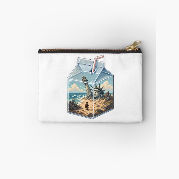 Item preview, Post-Apocalyptic Milk Carton – Statue of Liberty Pixel Art designed and sold by Anteverse.