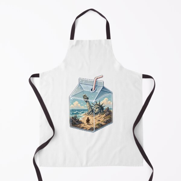 Item preview, Post-Apocalyptic Milk Carton – Statue of Liberty Pixel Art designed and sold by Anteverse.