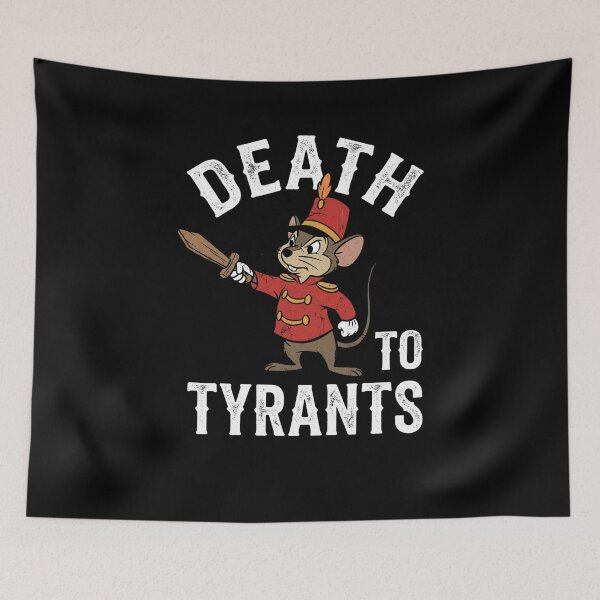 Item preview, Death To Tyrants Freedom Fighter Political Protest designed and sold by FormalDehyena.