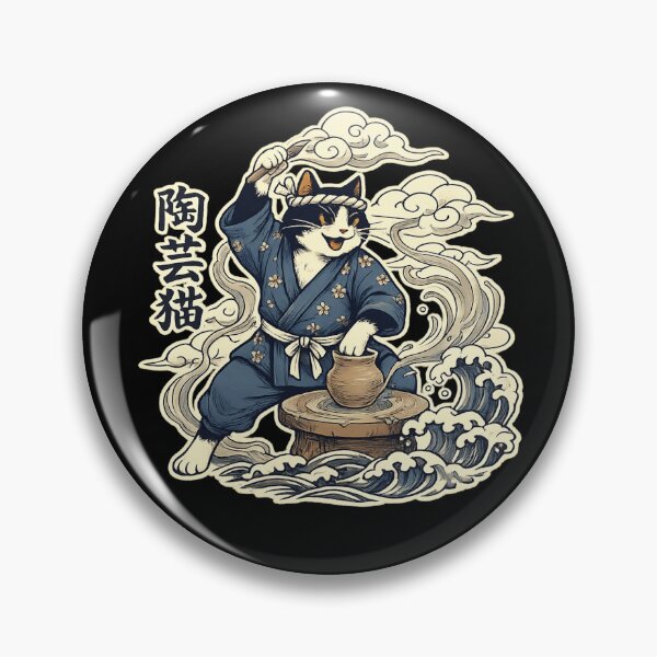 Item preview, Vintage Japanese Pottery Master Cat Art designed and sold by Studio Umbra.