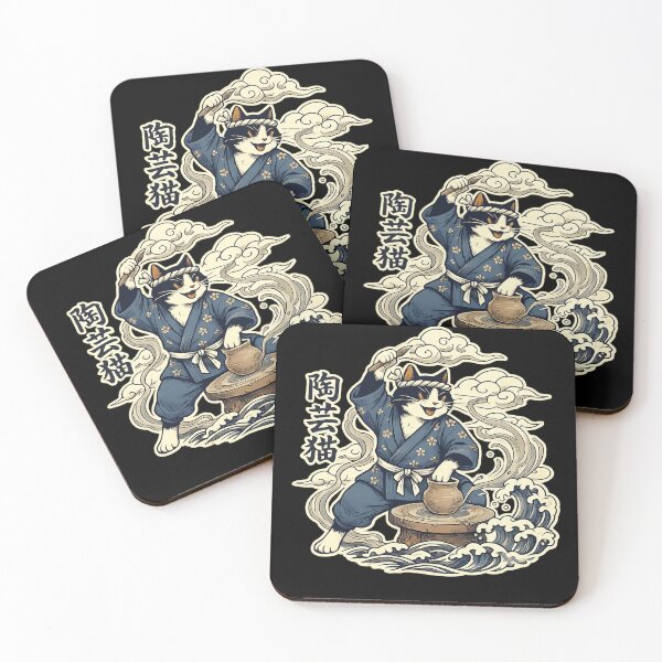 Item preview, Vintage Japanese Pottery Master Cat Art designed and sold by Studio Umbra.
