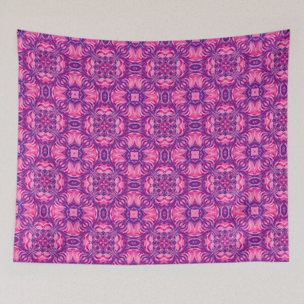 Item preview, Liquid Stained Glass - Candy Pink Liquefied Flow - Colored Duvet Cover - ifourdezign designed and sold by Kentala.