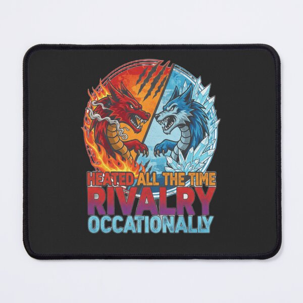Item preview, Fire vs Ice Dragon Rivalry – Bold Fantasy Graphic Design designed and sold by ArthUpscale.
