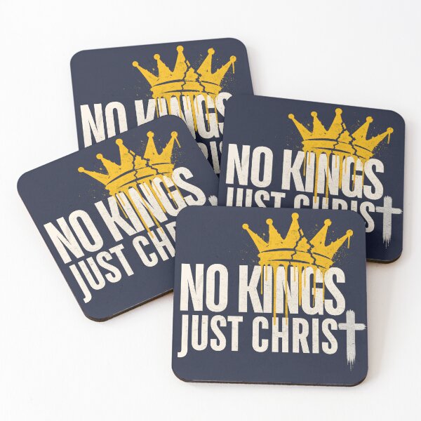 Item preview, No Kings, Just Christ – Bold Christian Statement Graphic with Crown & Cross designed and sold by Alt Christian.