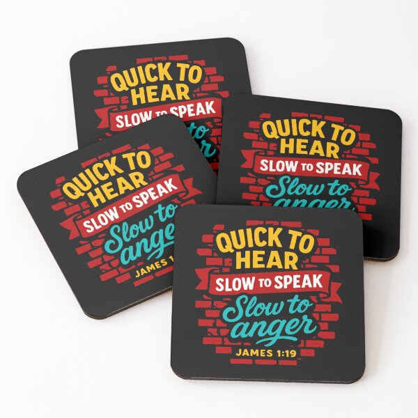 Item preview, James 1:19 Quick to Listen Slow to Speak Slow to Angry designed and sold by plushism.