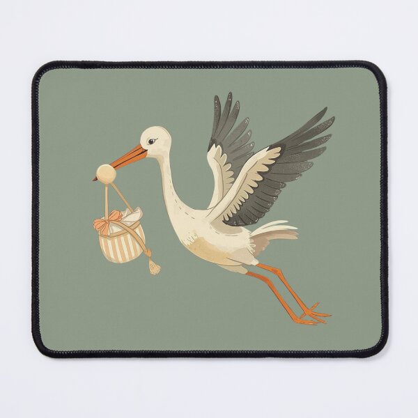 Item preview, Large stork carrying its basket designed and sold by Art70shop.