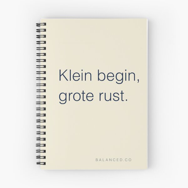 Artikelvorschau, Kleiner Anfang, großer Rost – minimalistischer Finanz-Wellness-Druck entworfen und verkauft von BalancedCoNL.
