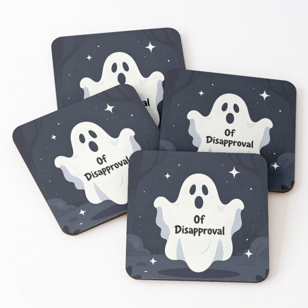 Item preview, Ghost of Disapproval at Night – Funny Sarcastic Spooky Ghost Design designed and sold by MerlinWear.