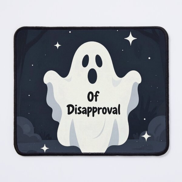 Item preview, Ghost of Disapproval at Night – Funny Sarcastic Spooky Ghost Design designed and sold by MerlinWear.