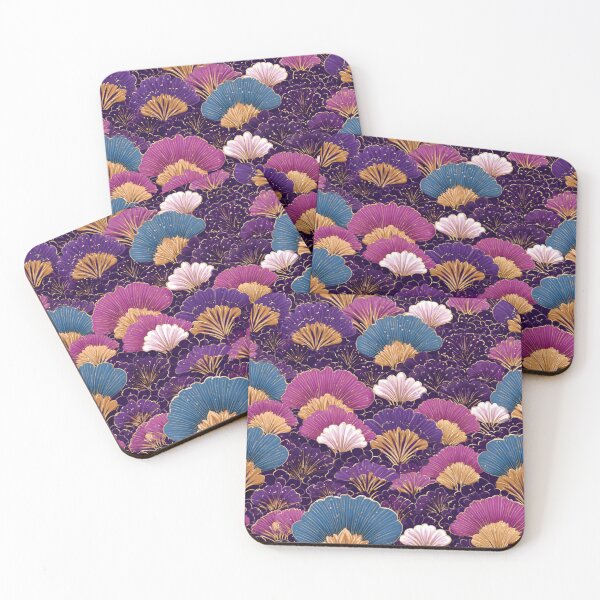 Item preview, Copy of Elegant Japanese Red Chrysanthemum Wave Pattern designed and sold by NicolasGlowArt.