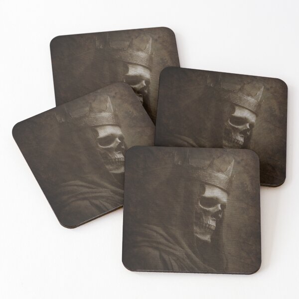 Item preview, Crowned Skull King, Dark Gothic Portrait, Vintage Sepia Death Art, Macabre Fantasy designed and sold by CosmicAnomaly.