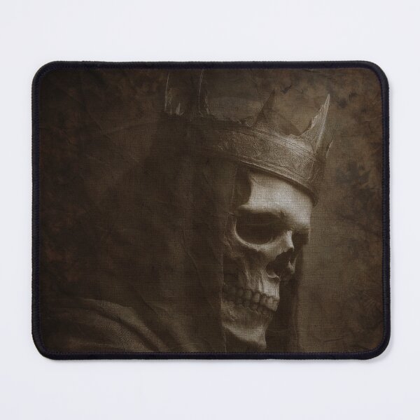 Item preview, Crowned Skull King, Dark Gothic Portrait, Vintage Sepia Death Art, Macabre Fantasy designed and sold by CosmicAnomaly.