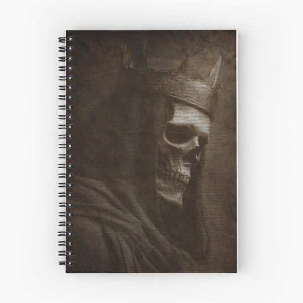 Item preview, Crowned Skull King, Dark Gothic Portrait, Vintage Sepia Death Art, Macabre Fantasy designed and sold by CosmicAnomaly.