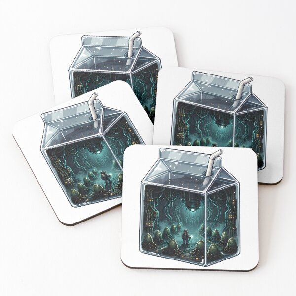 Item preview, Alien Milk Brick Pixel Art – Sci-Fi Incubation Scene designed and sold by Anteverse.
