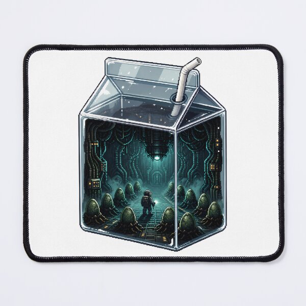 Item preview, Alien Milk Brick Pixel Art – Sci-Fi Incubation Scene designed and sold by Anteverse.