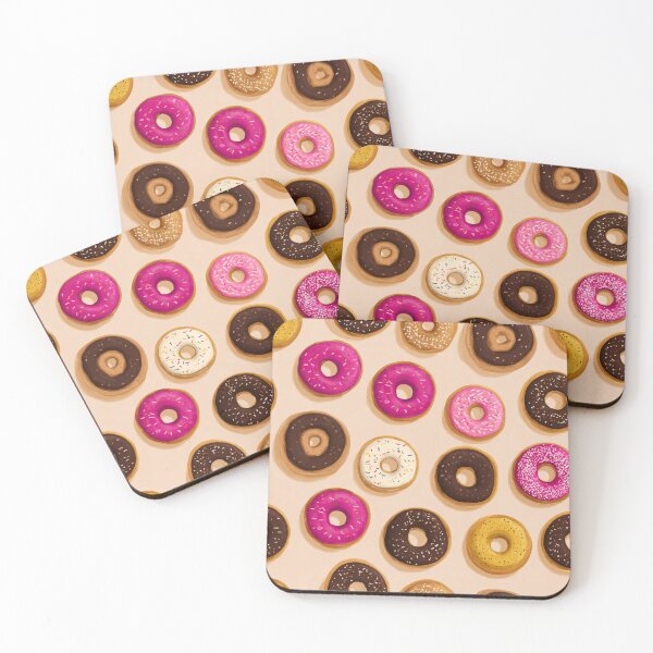 Item preview, Vibrant Donut Pattern Sweet Treat Foodie Design designed and sold by NicolasGlowArt.