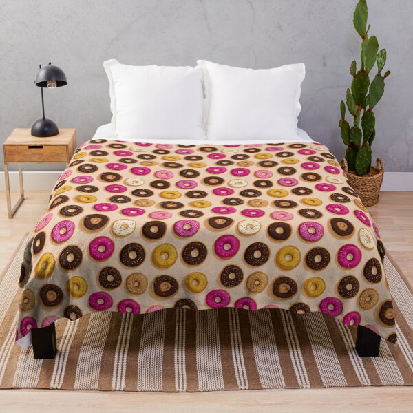 Item preview, Vibrant Donut Pattern Sweet Treat Foodie Design designed and sold by NicolasGlowArt.