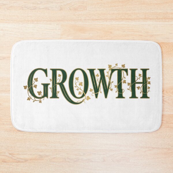 Item preview, Growth Mindset Botanical Ivy Typography Aesthetic designed and sold by AuraDraftStudio.