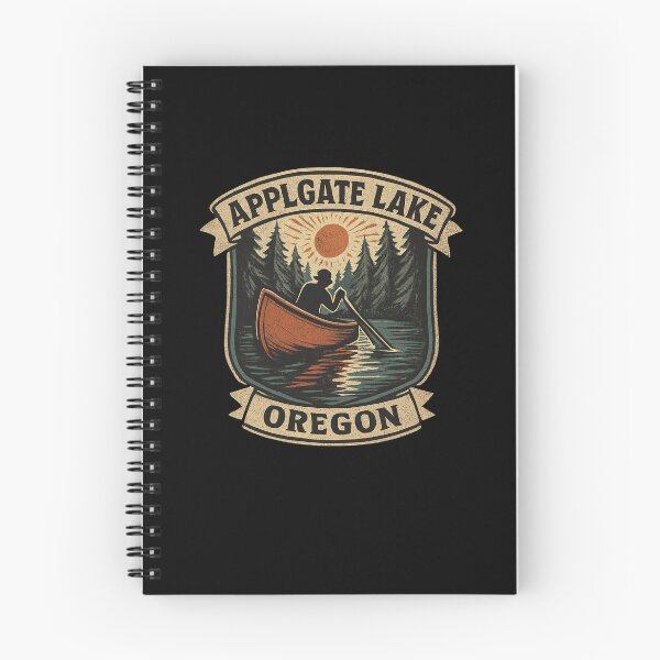 Item preview, Applegate Lake Canoe Sunset Badge designed and sold by SiarheiYur.