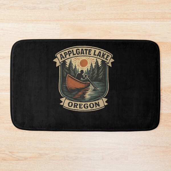 Item preview, Applegate Lake Canoe Sunset Badge designed and sold by SiarheiYur.