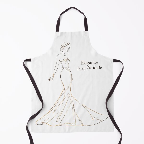 Item preview, Elegance Is An Attitude Minimal Line Art Feminine Chic Design designed and sold by YourTrendyTees.