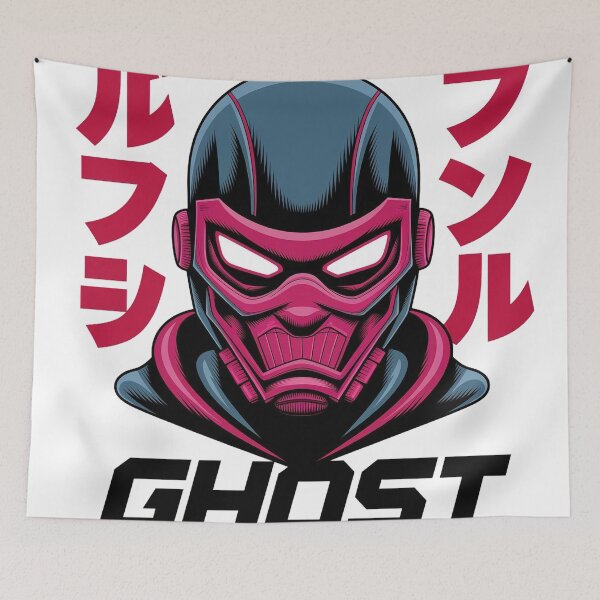 Item preview, Japanese Streetwear Ghost Operator - Cyberpunk Kanji Aesthetic designed and sold by Thompika.