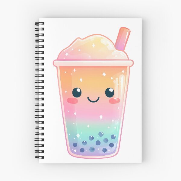 Item preview, Cute Colorful Boba Tea – Kawaii Bubble Tea Illustration designed and sold by BobaBunny76.