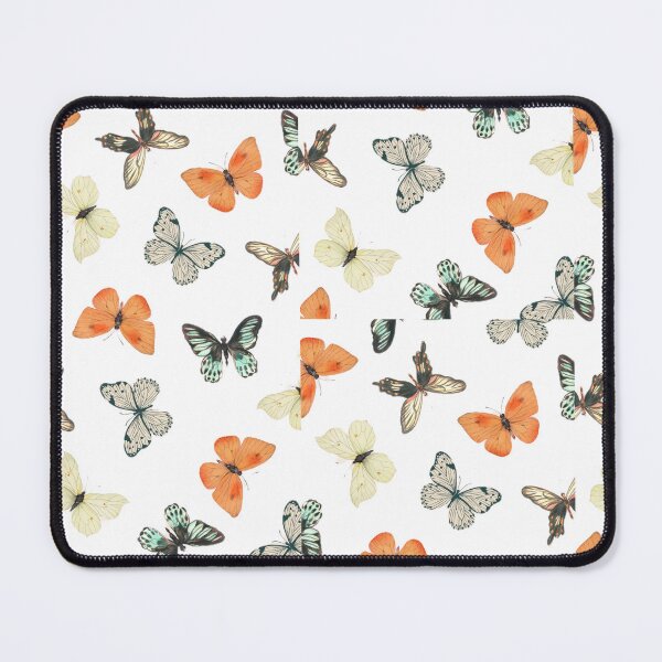 Item preview, Vintage Butterfly Pattern Aesthetic Wallpaper | Orange & Blue Butterfly Art designed and sold by PixelVibe Art.
