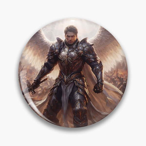 Item preview, Celestial Warbringer Angel – Epic Dark Fantasy Battle Warrior with Wings designed and sold by thor81pl.