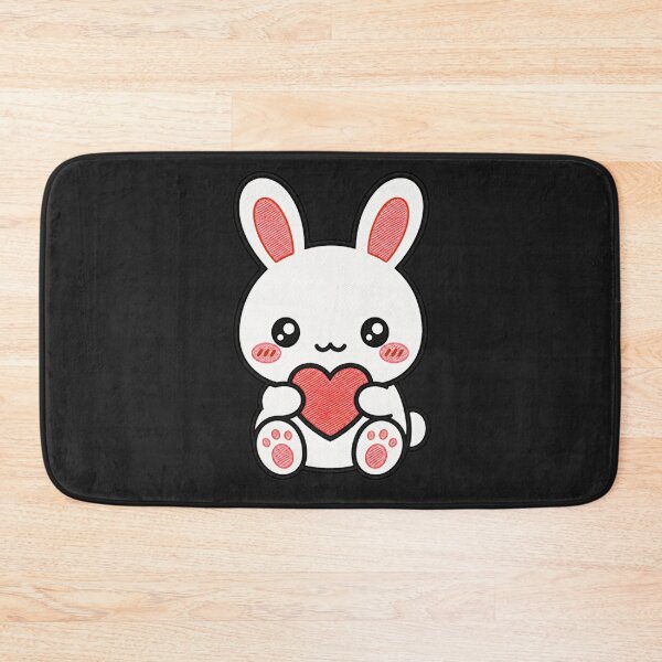 Item preview, Amor de conejito sonrojado – Lindo diseño de corazón de conejo kawaii designed and sold by ColorSplash123.