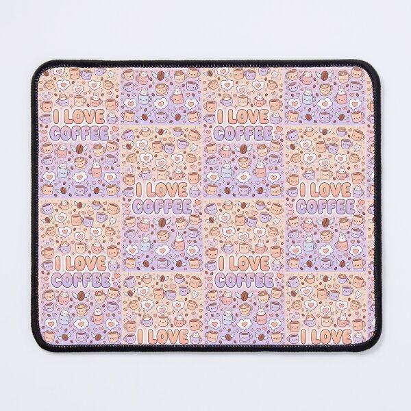 Item preview, I Love Coffee Kawaii Pattern designed and sold by Itsheartshop.