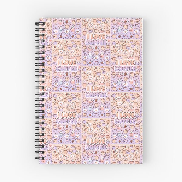 Item preview, I Love Coffee Kawaii Pattern designed and sold by Itsheartshop.