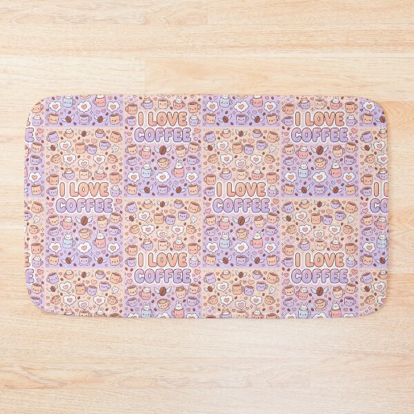 Item preview, I Love Coffee Kawaii Pattern designed and sold by Itsheartshop.