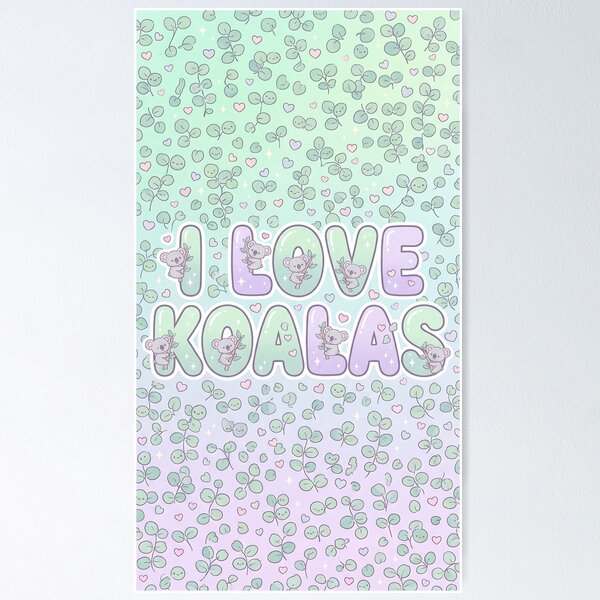 Item preview, I Love Koalas Kawaii Pattern designed and sold by Itsheartshop.